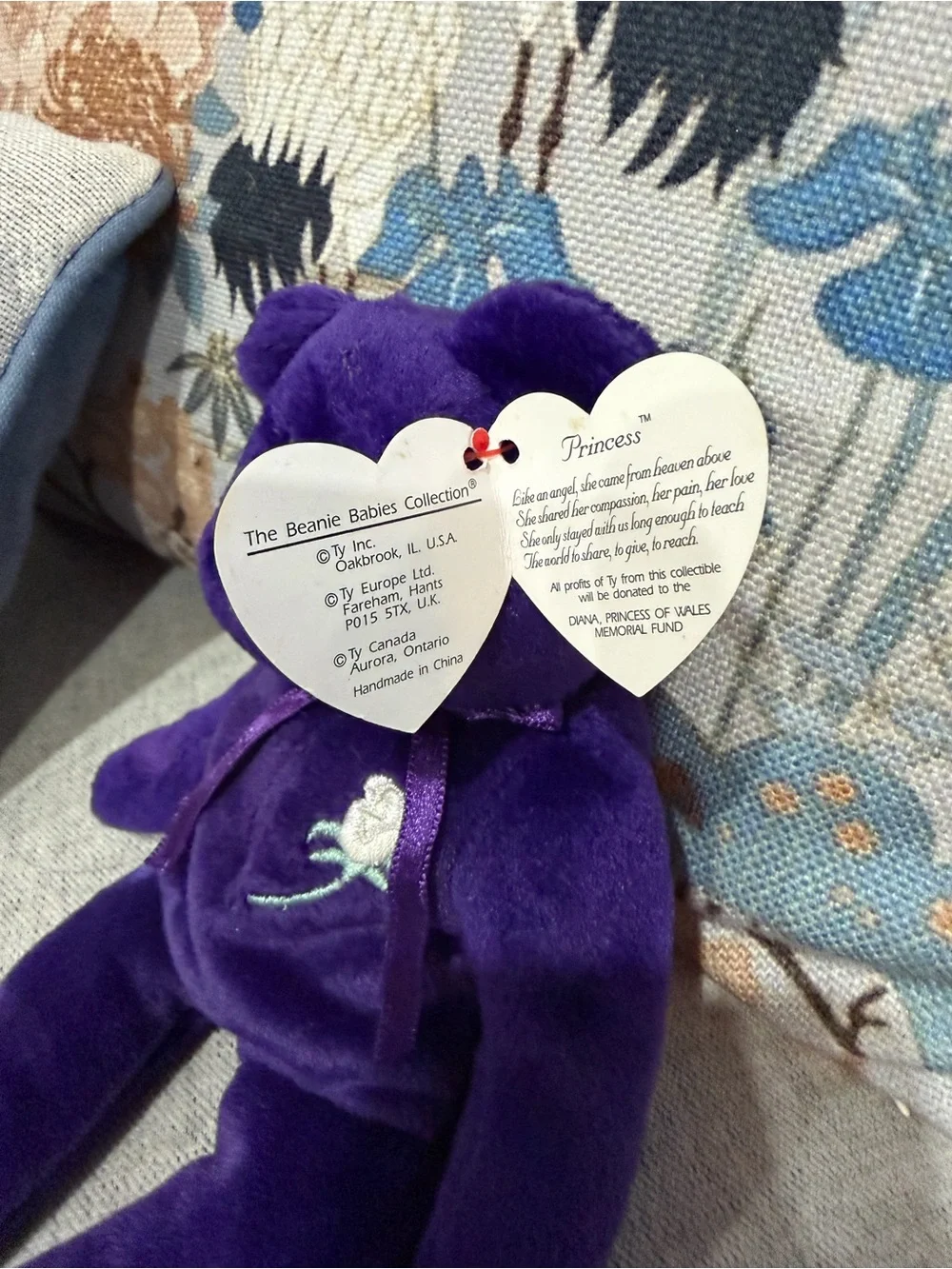 Ty Purple Princess Diana Memorial Bears